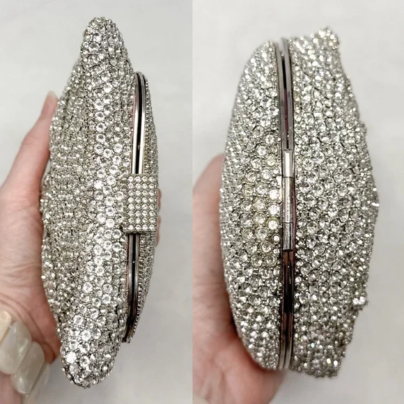 Roger Vivier Swarovski Crystal Embellished Fox Evening Clutch Purse Bag Rare Cat - Picture 5 of 16